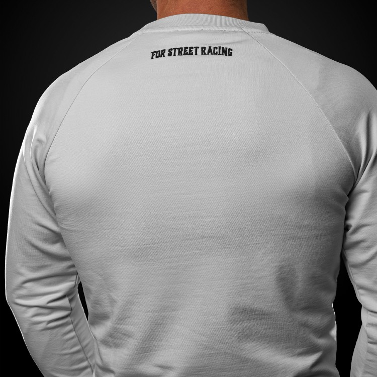 4SR Sweatshirt Motorsport Flag Grey - logo on the back