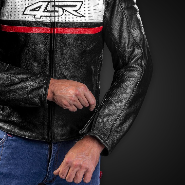 ROADSTER III RED - motorcycle leather jacket