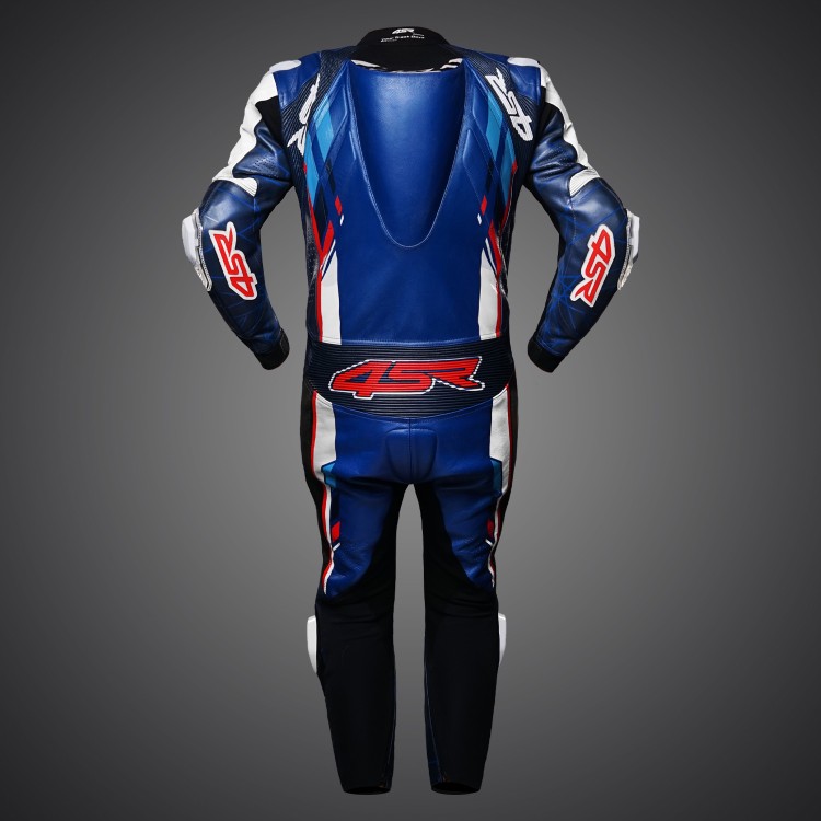 4SR one-piece suit Racing Blue AR Airbag Ready