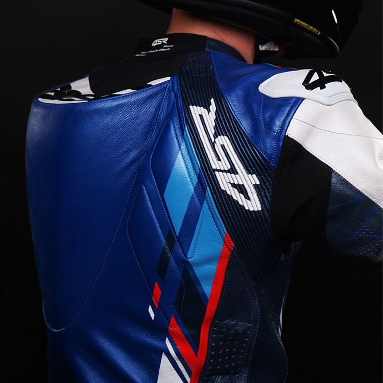 4SR one-piece suit Racing Blue AR Airbag Ready