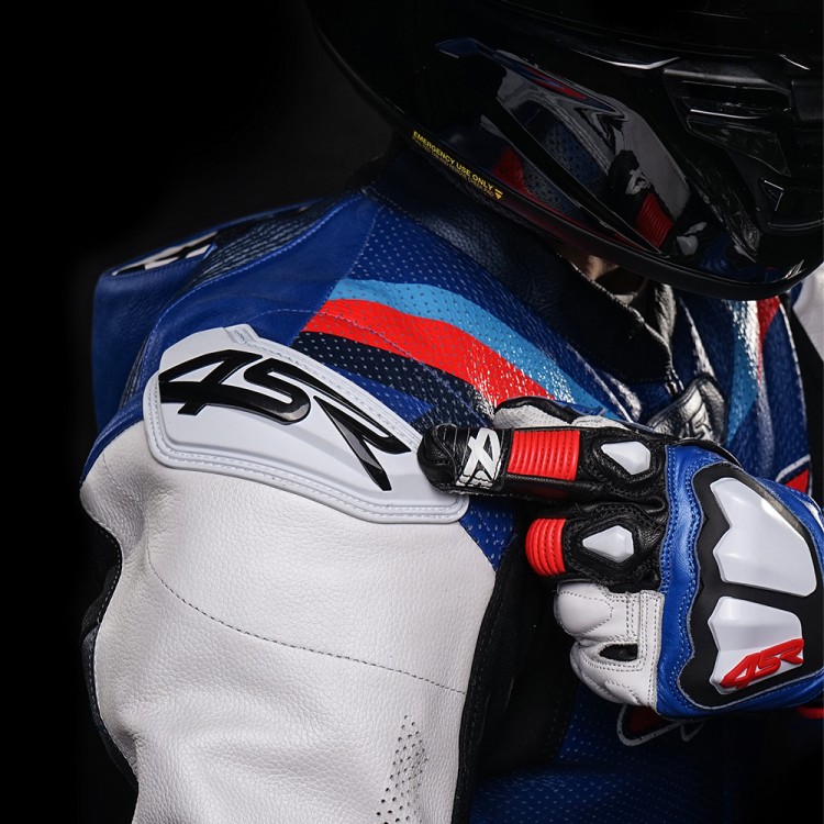 4SR one-piece suit Racing Blue AR Airbag Ready