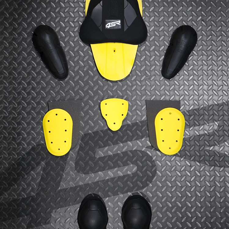 4SR motorcycle suit Racing Blue AR Airbag Ready - Inside protectors