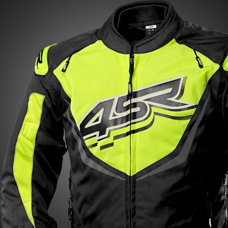 4SR Textile Motorcycle Jacket RTX Nitro - front view with 4SR logo