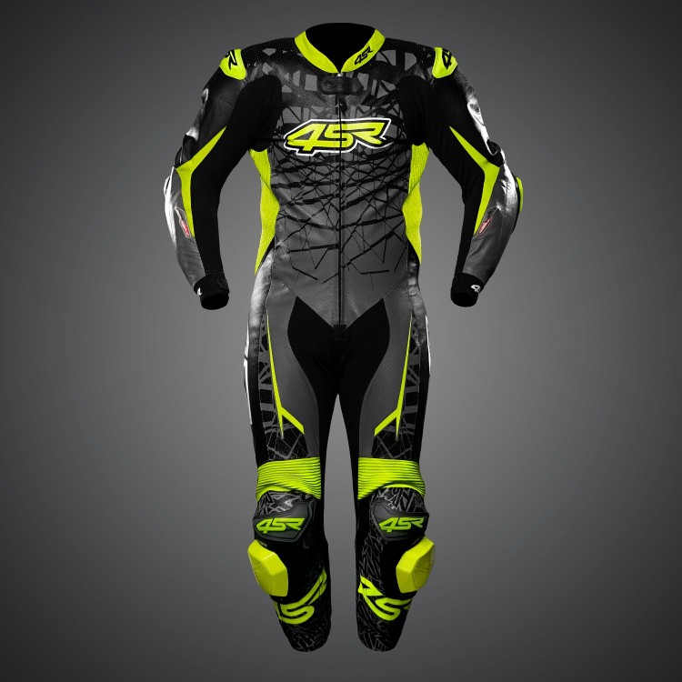 4SR leathersuit Racing Ultra Light Grey AR