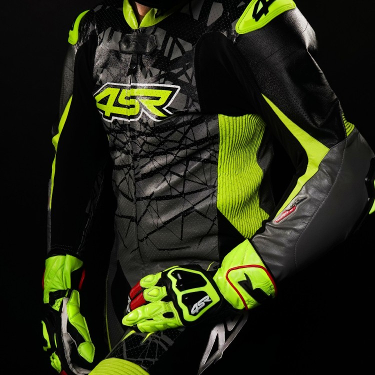 4SR leathersuit Racing Ultra Light Grey AR