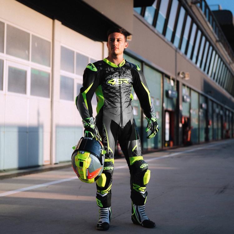 4SR leathersuit Racing Ultra Light Grey AR