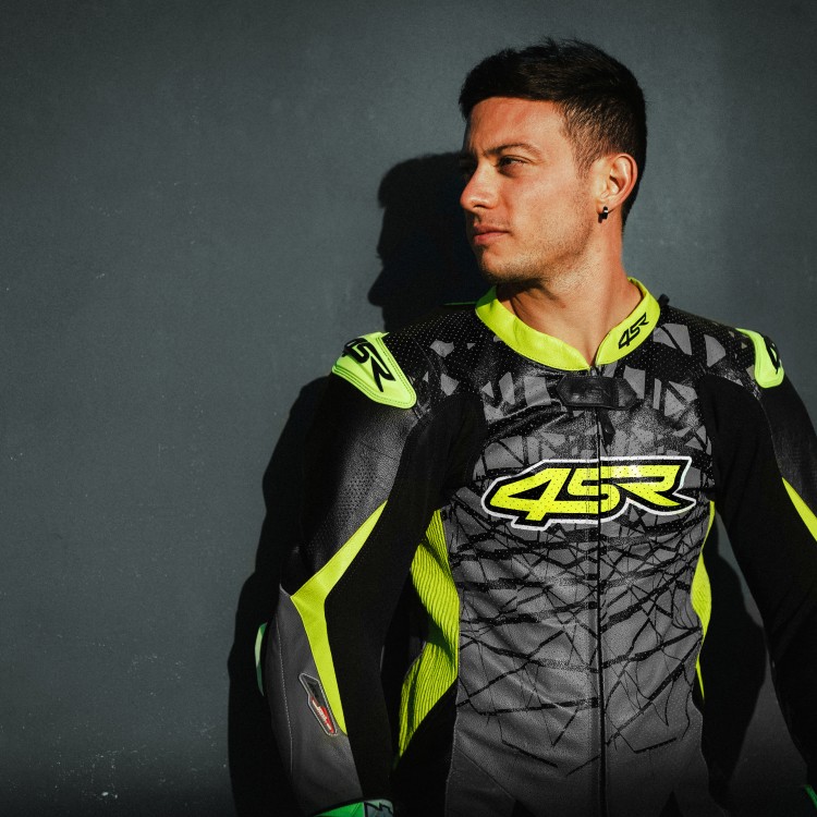 4SR leathersuit Racing Ultra Light Grey AR