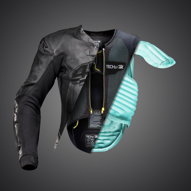 4SR leathersuit RR Lady Black Series AR - airbag