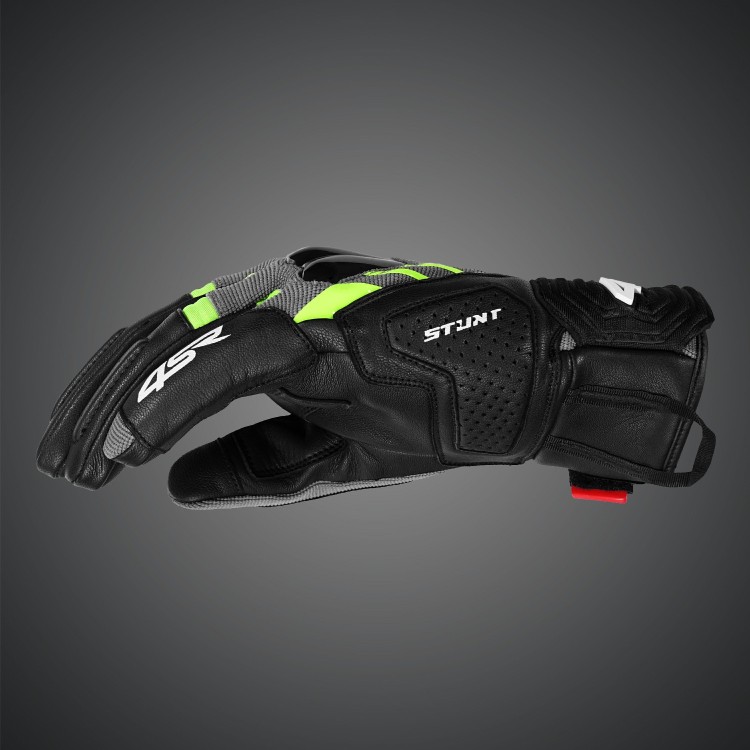 4SR short motorcycle gloves Stunt Yellow