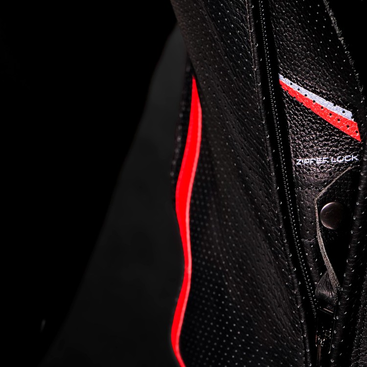 4SR leathersuit Racing Diablo II AR - zipper lock