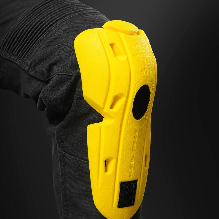 4SR motorcycle jeans Tourismo Black - knee protector