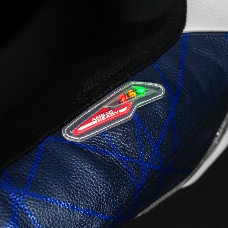 4SR Two-piece leathersuit RR Blue AR