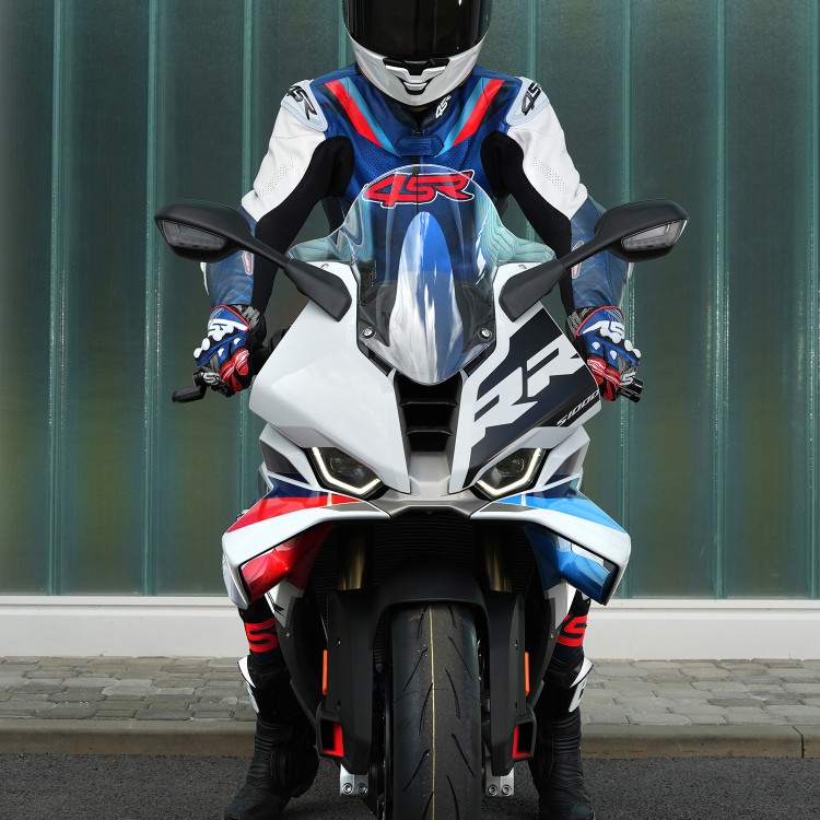 4SR Two-piece leathersuit RR Blue AR