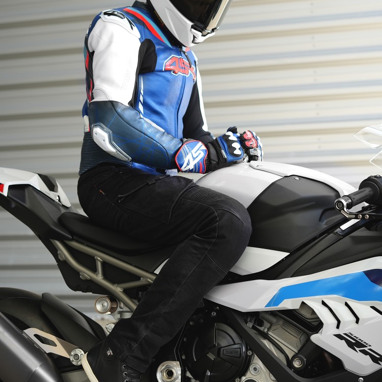 4SR Two-piece leathersuit RR Blue AR