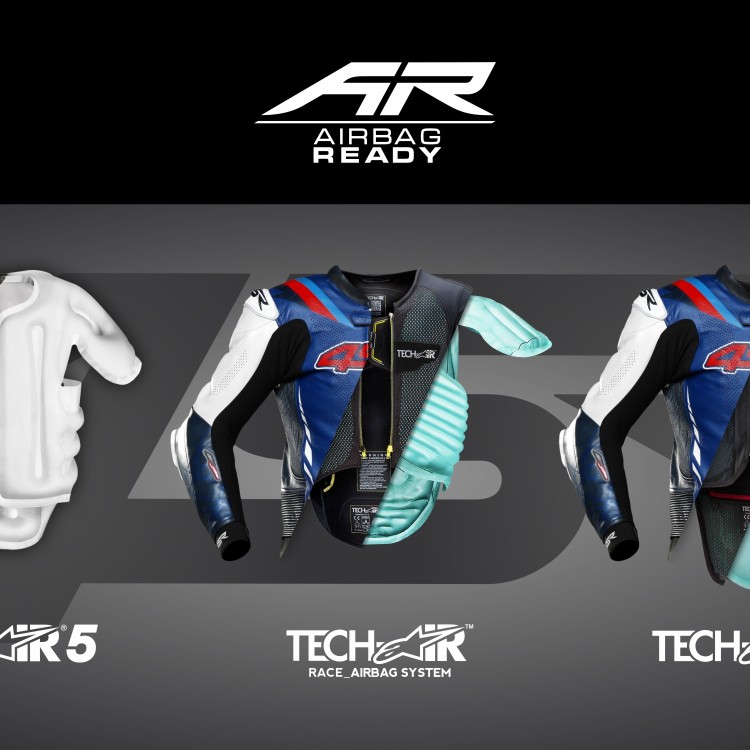 4SR Two-piece leathersuit RR Blue AR