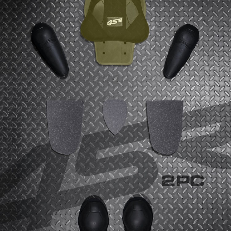 4SR Two-piece leathersuit RR Blue AR