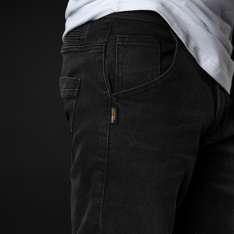 4SR motorcycle jeans GTS Black