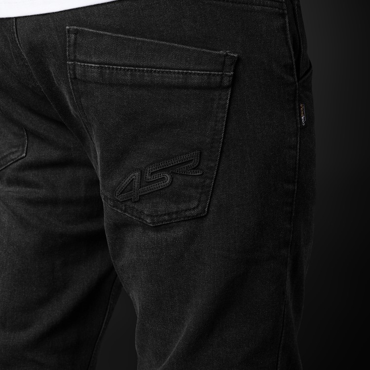4SR motorcycle jeans GTS Black