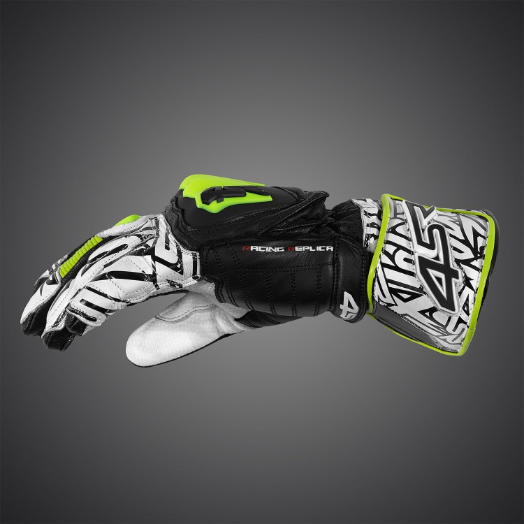4SR motorcycle gloves RR Aramid Core White