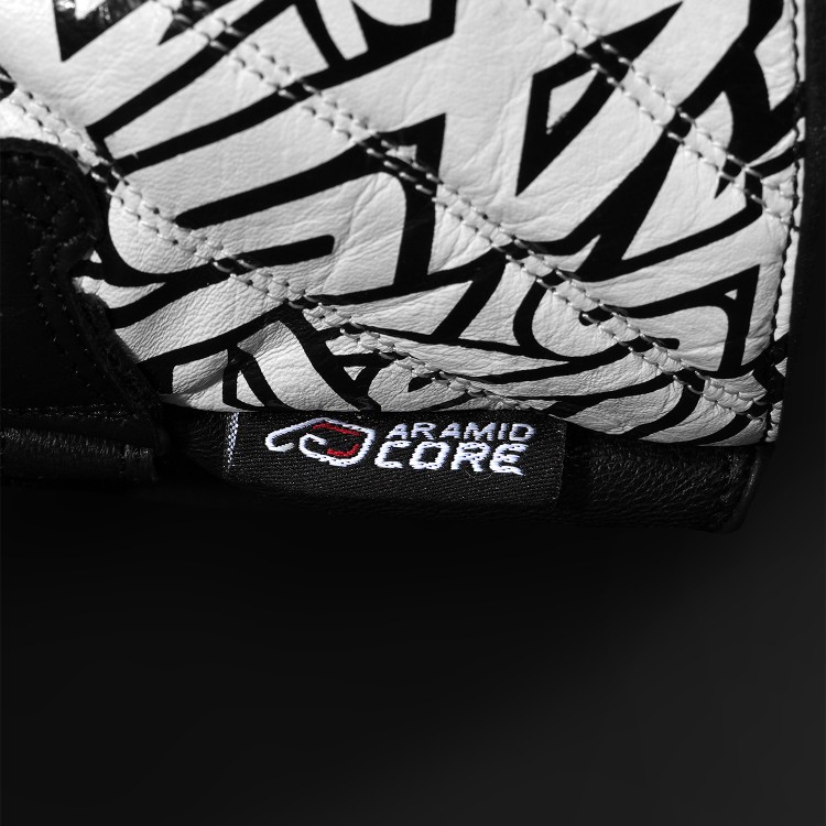 4SR sport motorcycle gloves RR Aramid Core White