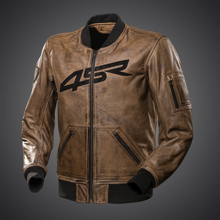 4SR Leather Jacket Bomber Brown Patina