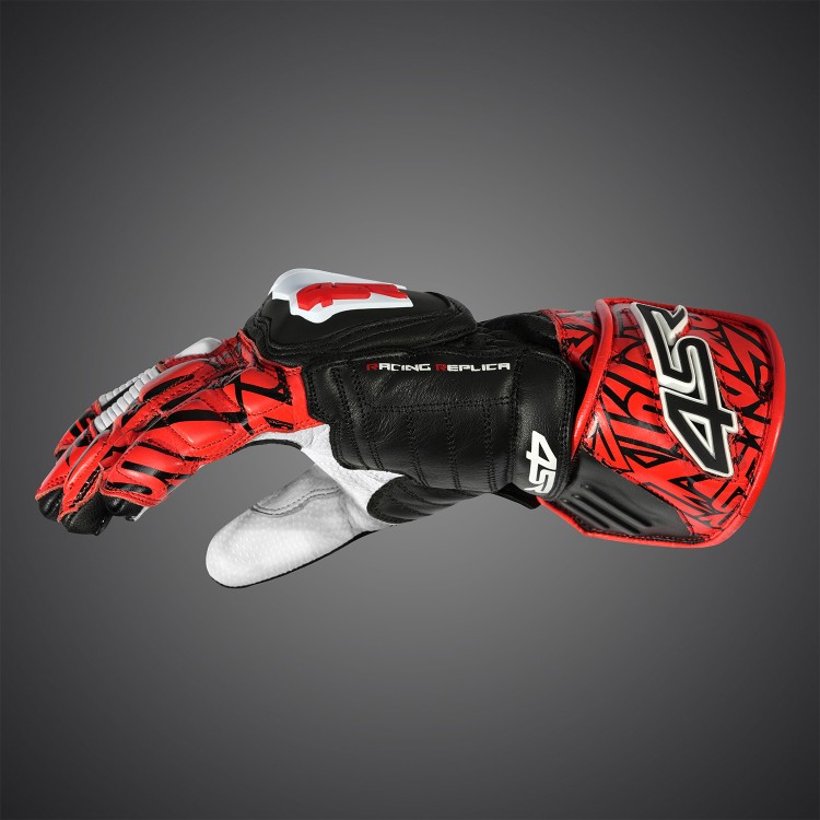 4SR motorcycle gloves RR Aramid Core Red