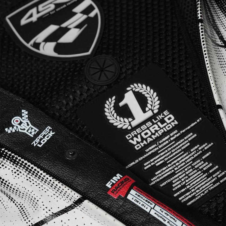 4SR one-piece leather suit Racing Ultra Light Matrix AR - World Champion