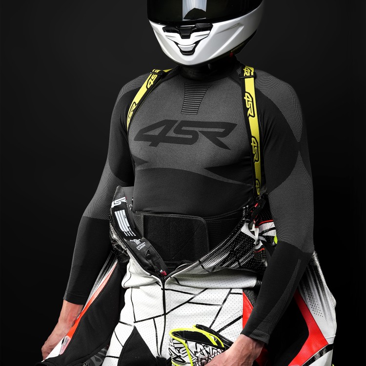 4SR one-piece leather suit Racing Ultra Light Matrix AR - Zipper Lock