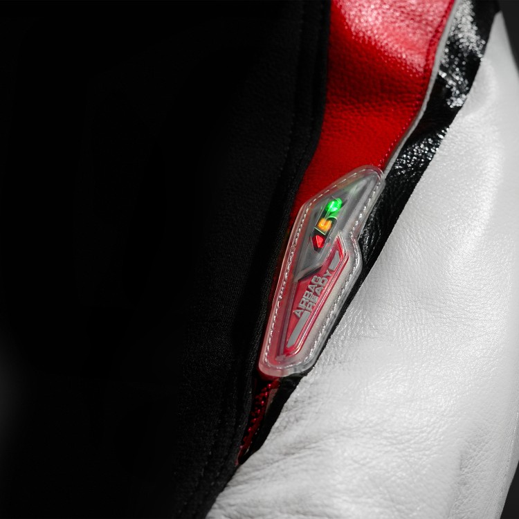 4SR one-piece leather suit Racing Ultra Light Matrix AR - Airbag Led Panel