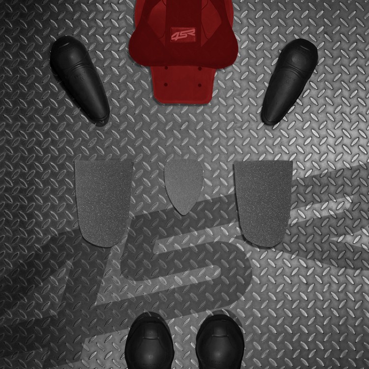 Two-Piece Motorcycle Leathersuit 4SR RR Pista AR