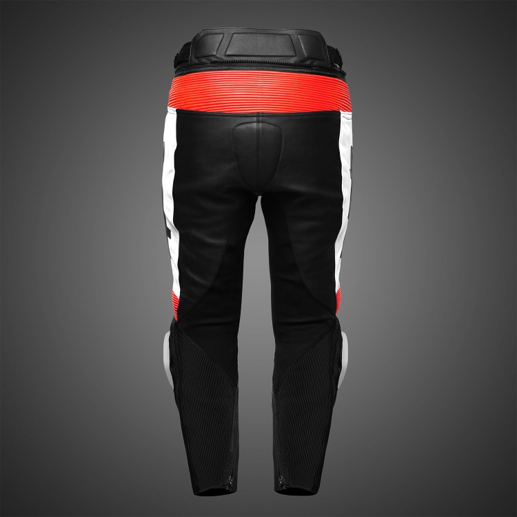 4SR motorcycle leather pants with sliders TR3 Evo Neon