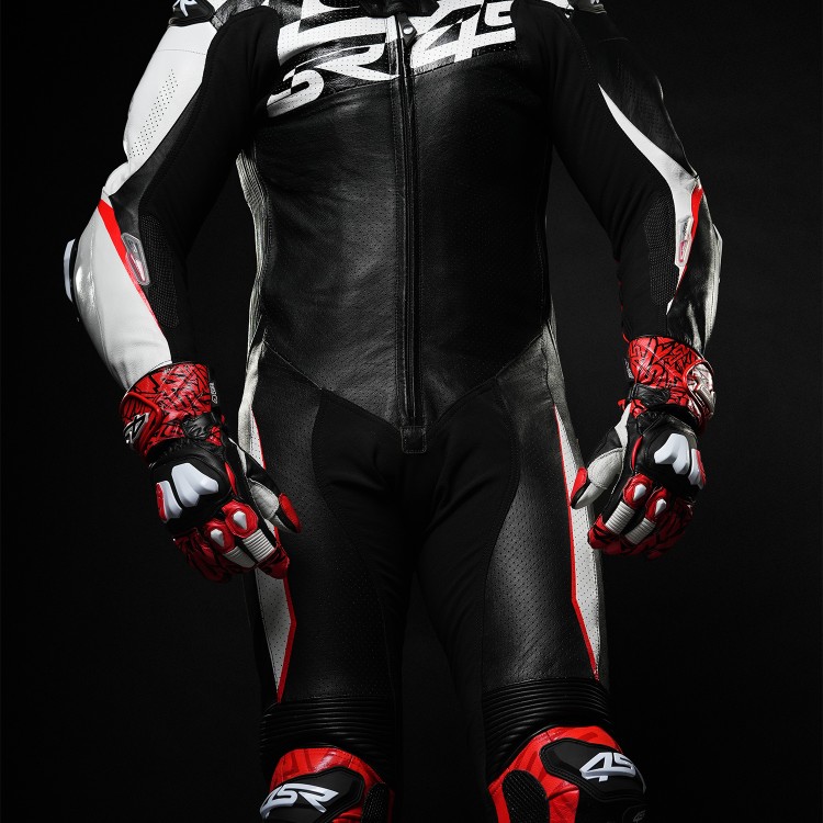 4SR One-Piece Kangaroo Leather Suit Racing Ultra Pista AR