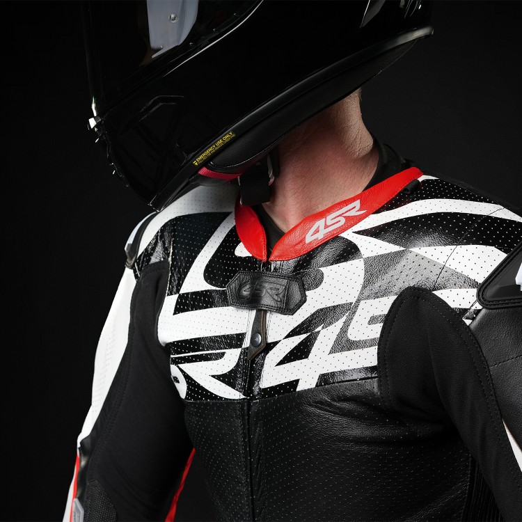 4SR One-Piece Kangaroo Leather Suit Racing Ultra Pista AR - perforation