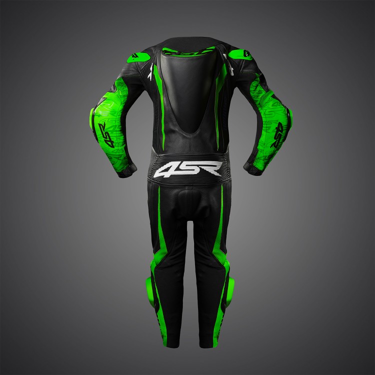 4SR kids’ one-piece suit Racing Junior Yellow Green AR