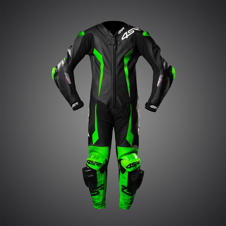 4SR kids’ one-piece suit Racing Junior Yellow Green AR