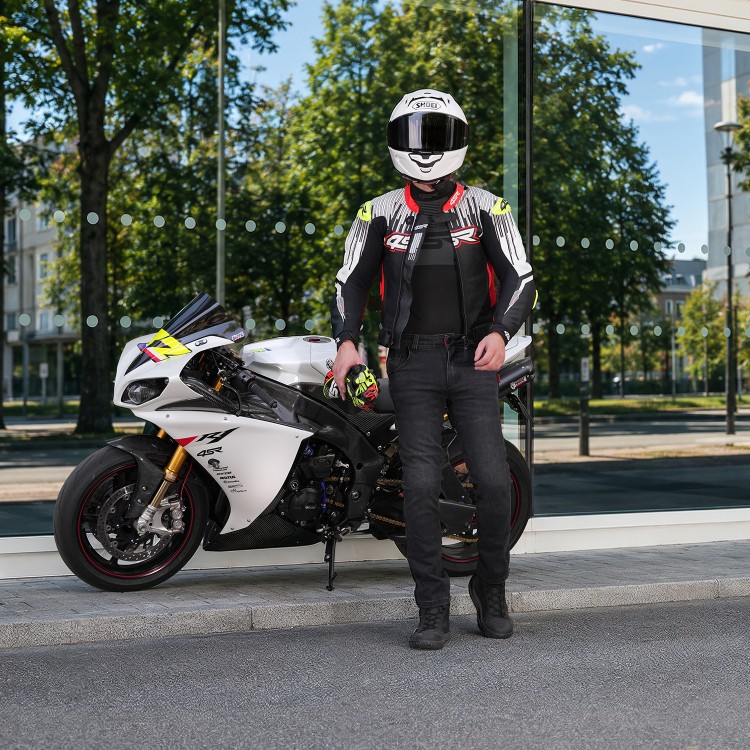 4SR RR Stripes AR Two-Piece Motorcycle Suit