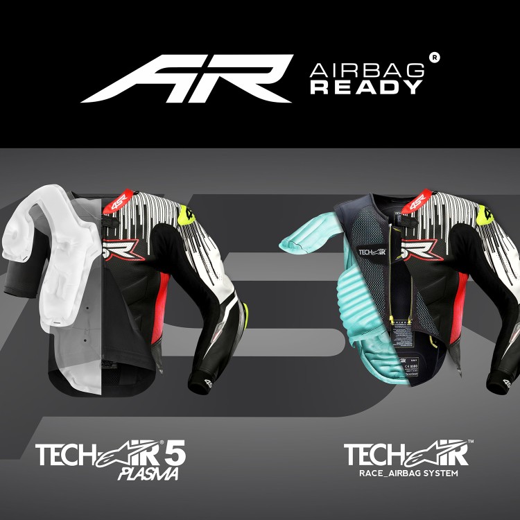 4SR RR Stripes AR Two-Piece Motorcycle Suit