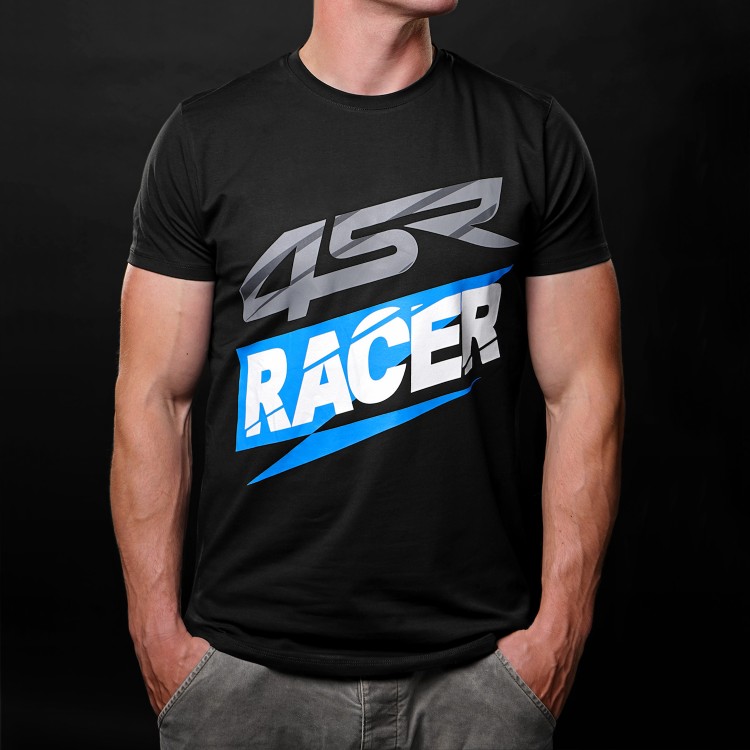 T-Shirt Racer Black by 4SR