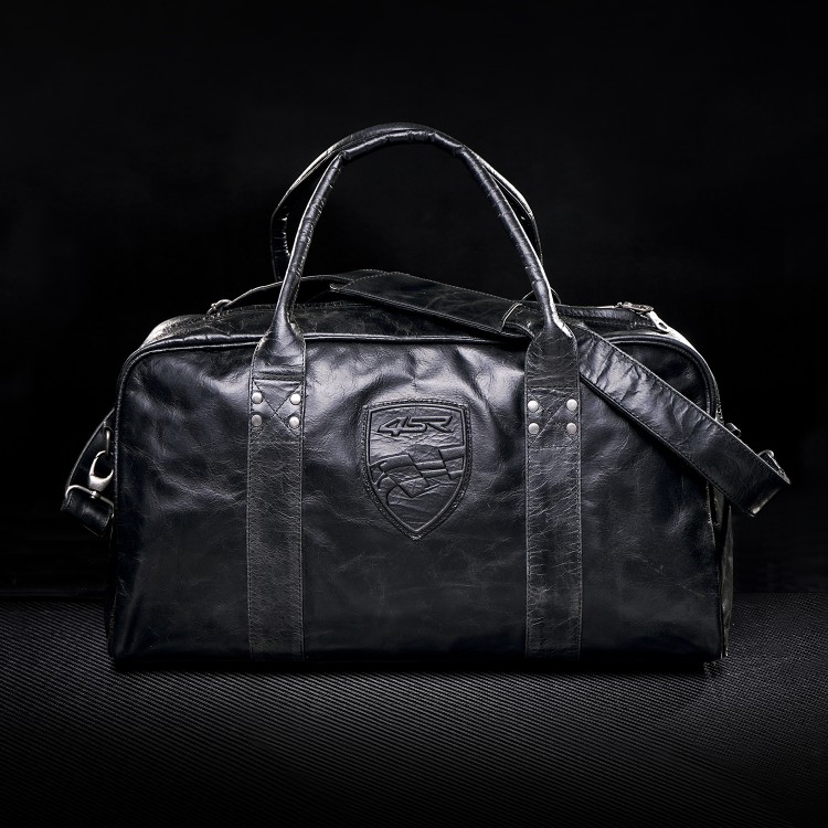 4SR leather travel bag Petroleum