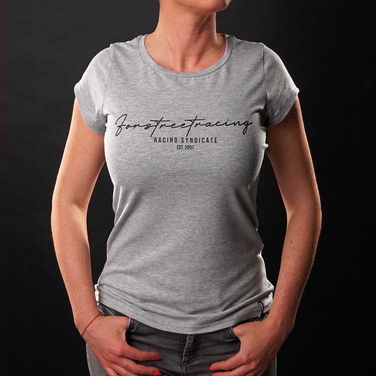 Women's T-Shirt Script Black by 4SR