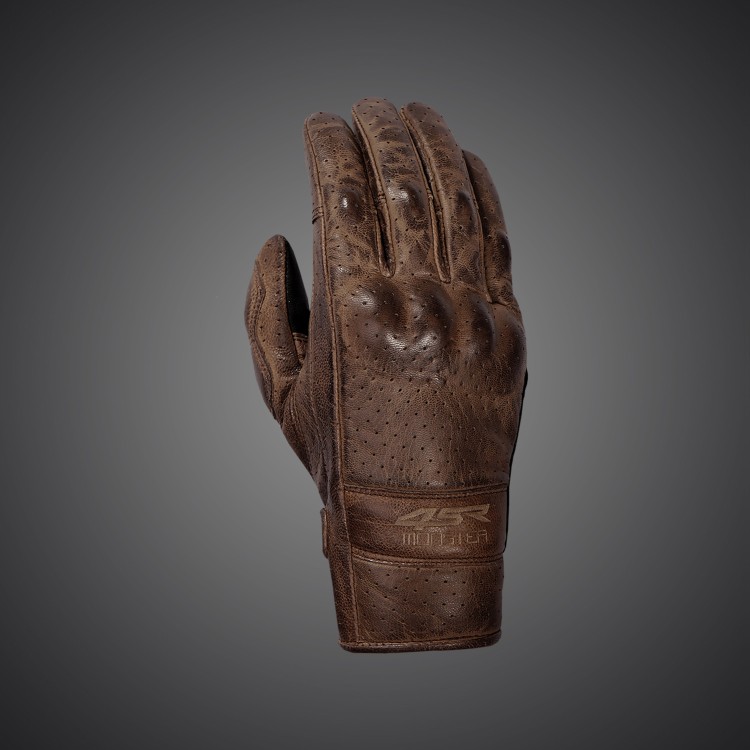 4SR fully perforated gloves Monster Evo Brown