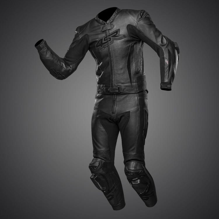 4SR two-piece leather suit RR Evo Black Series AR