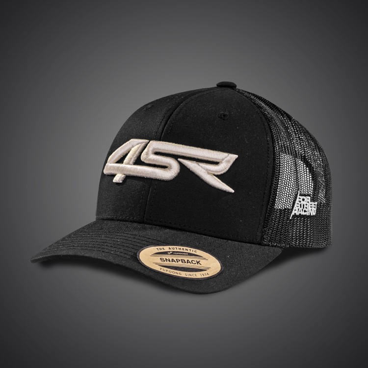 4SR Royal Black Cap with 3D Embroidery 1