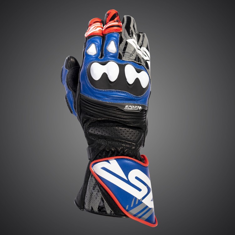 4SR Top Quality, Comfortable and Safe Motorcycle Gloves - Sport Cup Plus Evo Blue 1