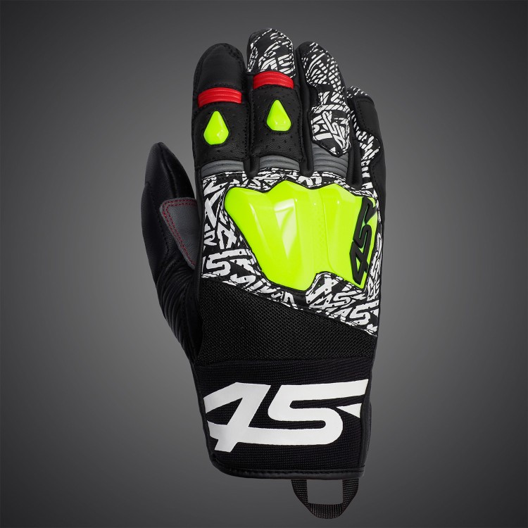 4SR GTS Yellow Short Summer Motorcycle Gloves