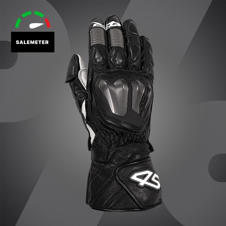 4SR Motorcycle Racing gloves Stingray Race Spec Grey - SALE