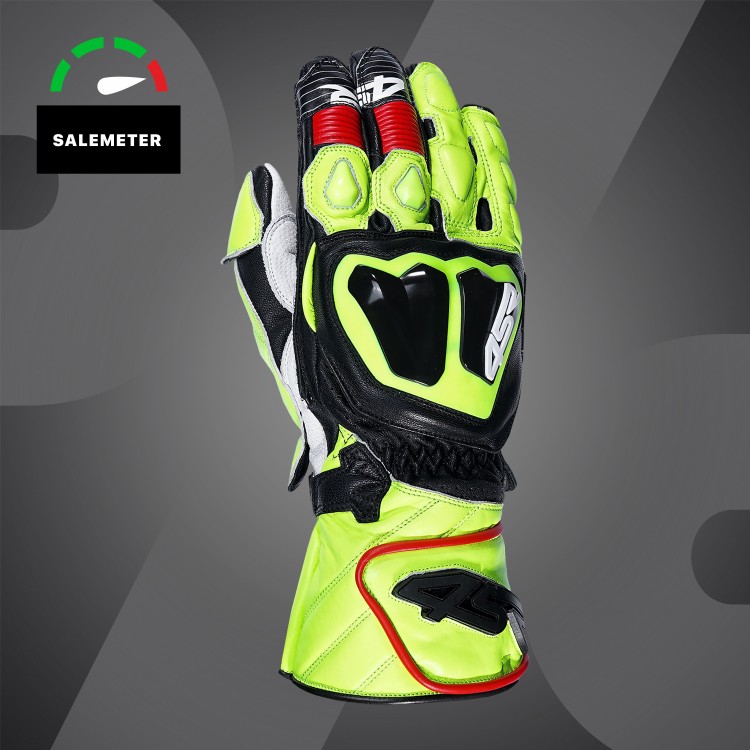 4SR racing gloves Stingray Race Spec Yellow - SALE