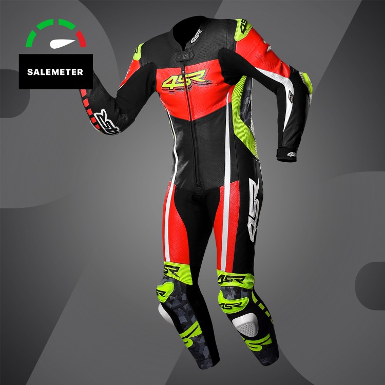 4SR Racing Neon AR Airbag Ready performance leather suit