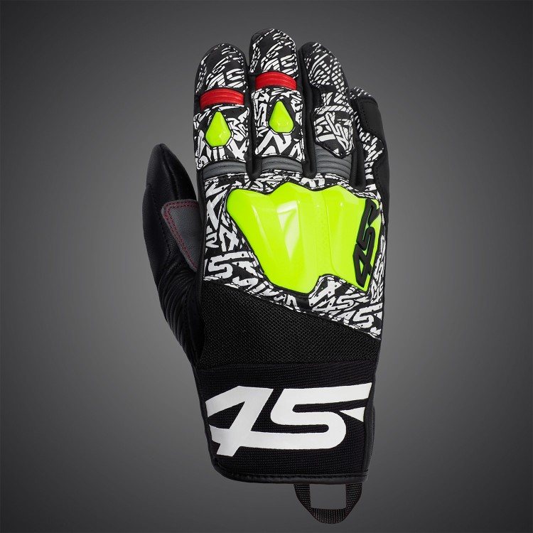 4SR GTS Yellow Short Summer Motorcycle Gloves