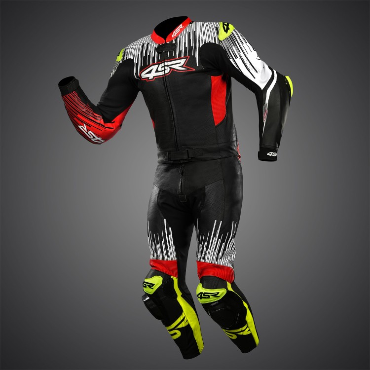 4SR RR Stripes AR Two-Piece Motorcycle Suit